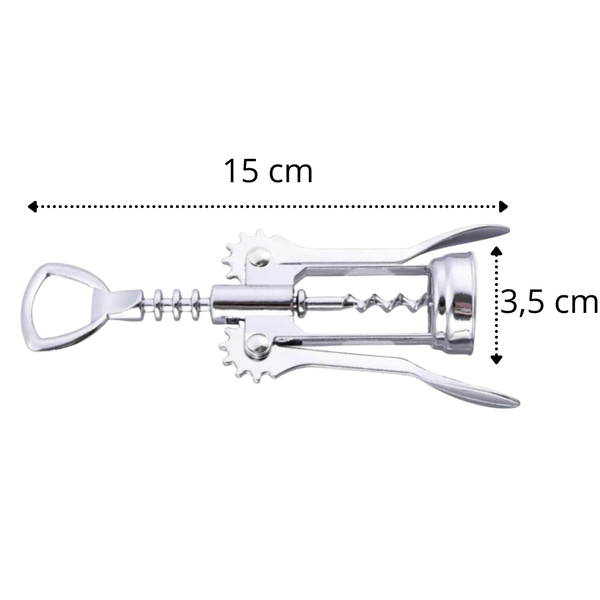 Premium Dual Function Wine Bottle Opener With Easy Grip Wing Design