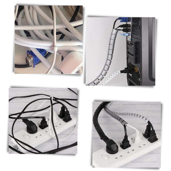 Premium Cable Management Sleeve for Data Wires and Cables