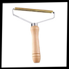 Wooden Handle Pet Hair And Lint Remover With Copper Head For Clothes