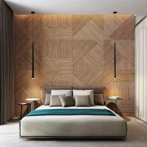 Premium 3D Faux Wood Wall Panels 4 Pack Waterproof Home Decor