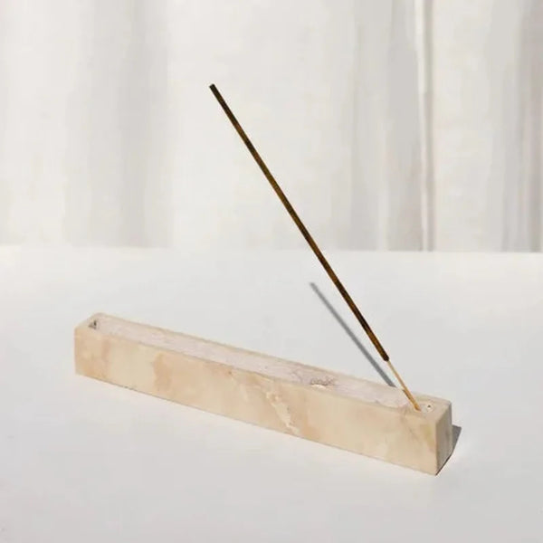Zen Strata Travertine Incense Holder