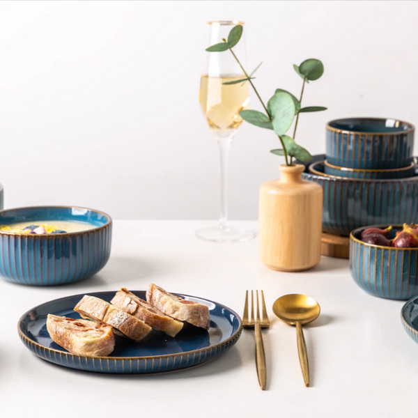 Anatoli 12 Piece Minimalist Dinnerware Set For Everyday Modern Dining