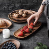 Natural Acacia Wood Serving Tray Set For Appetizers And Charcuterie Board
