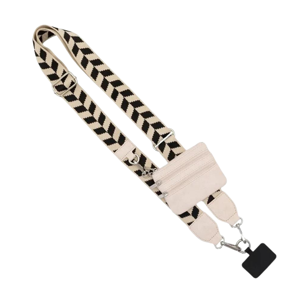 Crossbody Phone Strap With Water Resistant Pouch For Hands Free Carry