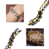 Norse Dragon Bracelet In Marine Grade Steel With Adjustable Fit