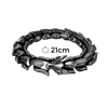 Norse Dragon Bracelet In Marine Grade Steel With Adjustable Fit