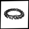 Norse Dragon Bracelet In Marine Grade Steel With Adjustable Fit