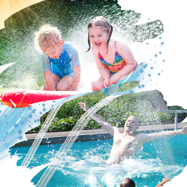 Adjustable Pool Fountain With Waterfall For Cooling Effect Outdoors