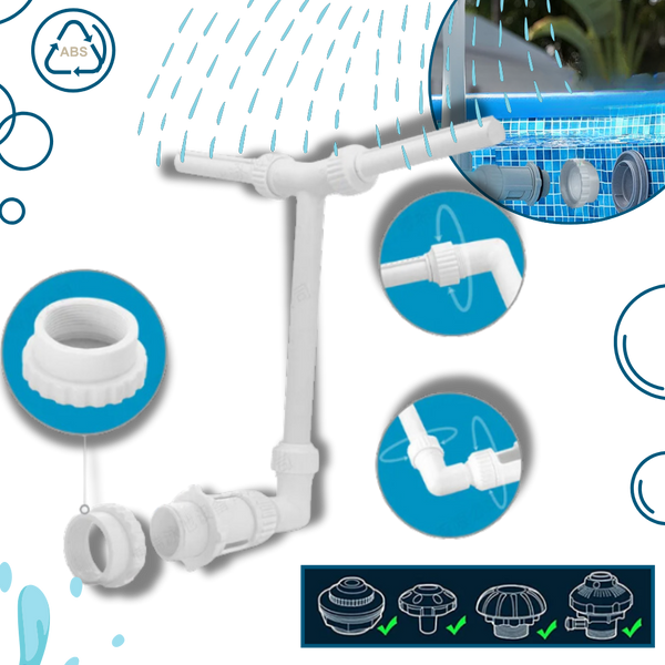Adjustable Pool Fountain With Waterfall For Cooling Effect Outdoors