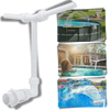 Adjustable Pool Fountain With Waterfall For Cooling Effect Outdoors