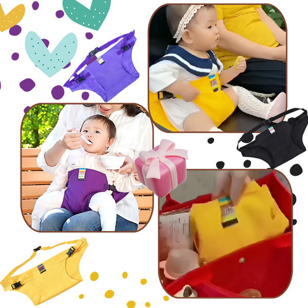 Portable Adjustable Baby High Chair For Secure On The Go Dining
