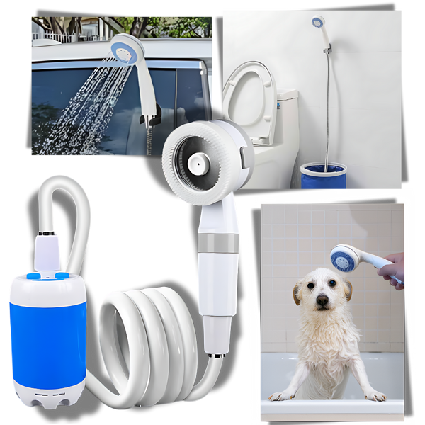 Premium Portable Outdoor Shower With Adjustable High Pressure Flow