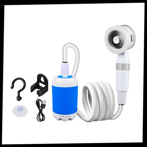Premium Portable Outdoor Shower With Adjustable High Pressure Flow