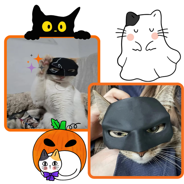 Bat Wing Cat Mask for Cats Comfortable Halloween Accessory