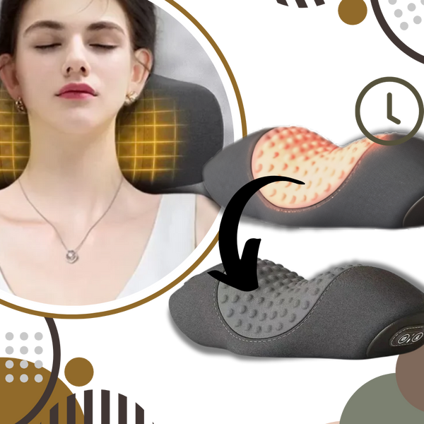 Premium Heat Therapy Neck Pillow For Deep Tissue Massage And Pain Relief