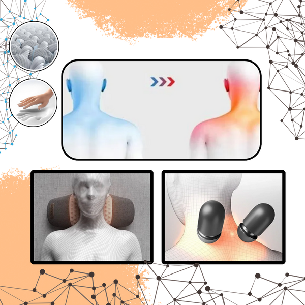 Premium Heat Therapy Neck Pillow For Deep Tissue Massage And Pain Relief