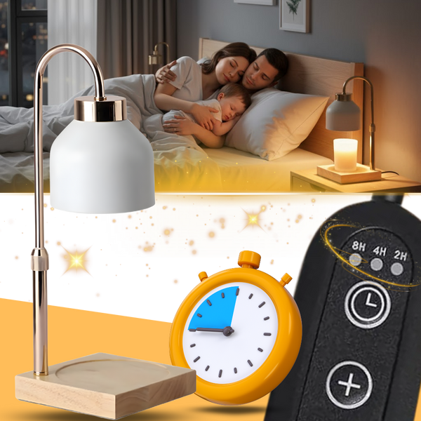 Dimmable Candle Lamp With Adjustable Height And Timer For Cozy Ambience