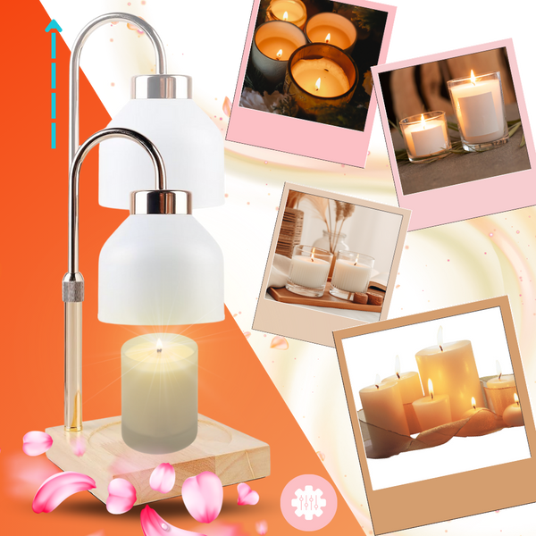 Dimmable Candle Lamp With Adjustable Height And Timer For Cozy Ambience