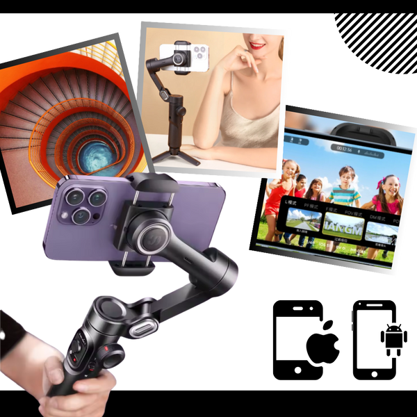 Smart AI Tracking Phone Stabilizer For Smooth Three Axis Pro Quality Video