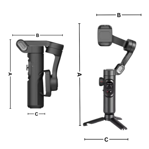 Smart AI Tracking Phone Stabilizer For Smooth Three Axis Pro Quality Video