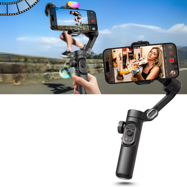 Smart AI Tracking Phone Stabilizer For Smooth Three Axis Pro Quality Video