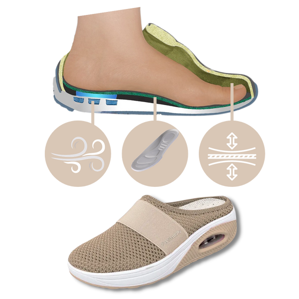 Air-Cushion Diabetic Slip-On Shoes With Orthotic Support