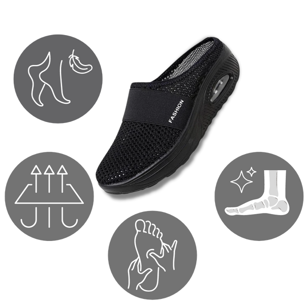 Air-Cushion Diabetic Slip-On Shoes With Orthotic Support