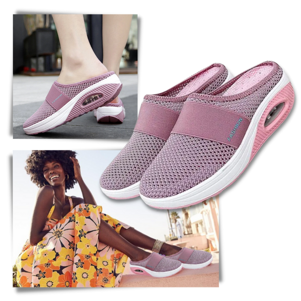 Air-Cushion Diabetic Slip-On Shoes With Orthotic Support