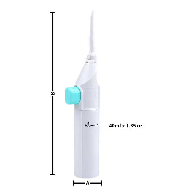 Air Powered Water Flosser Battery Free For Superior Plaque Removal On The Go