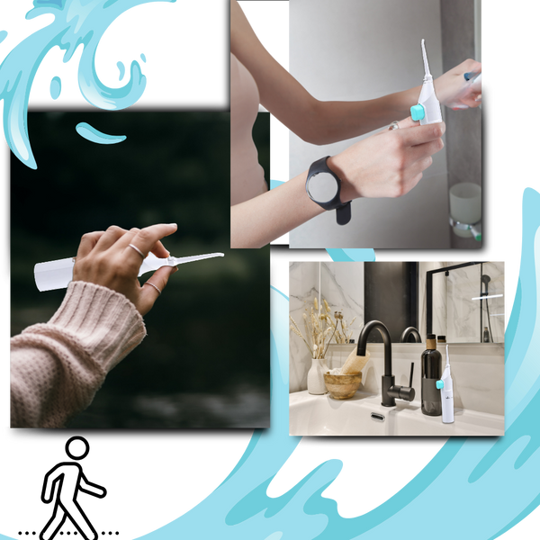 Air Powered Water Flosser Battery Free For Superior Plaque Removal On The Go