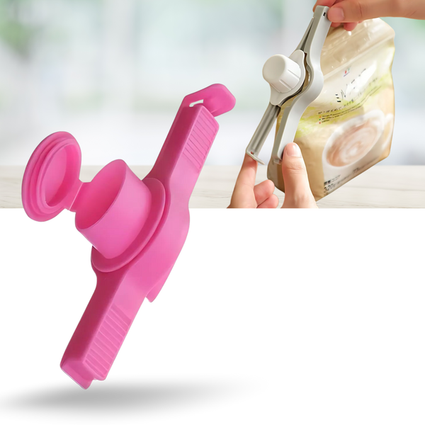 Airtight Chip Bag Clips for Fresh Snacks with Mess Free Dispensing
