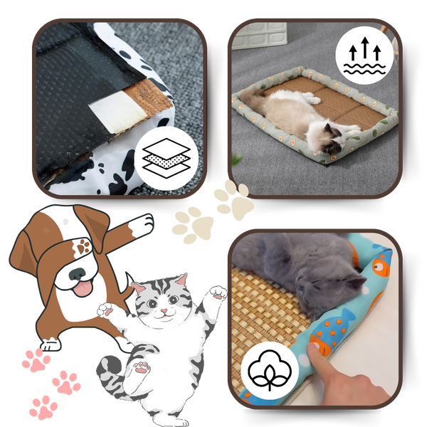 Cooling Pet Mat With Anti Slip Base For All Day Comfort