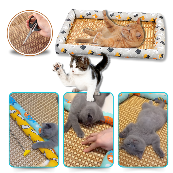 Cooling Pet Mat With Anti Slip Base For All Day Comfort