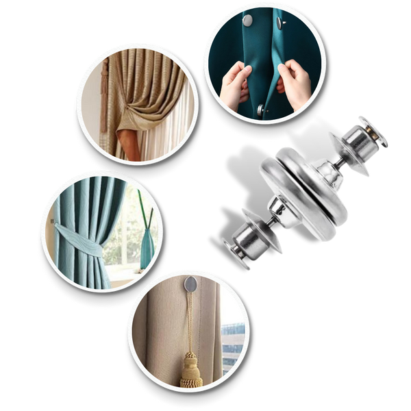 Magnetic Curtain Clips For Leakproof Light Control And Neat Drapes