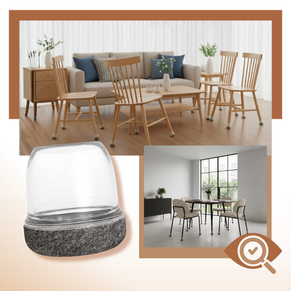 Scratch-Proof Furniture Leg Socks With Felt Base For Smooth Glides