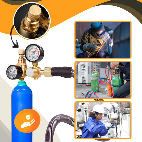 Argon Gas Regulator for Leakproof Flow and Precise Welding