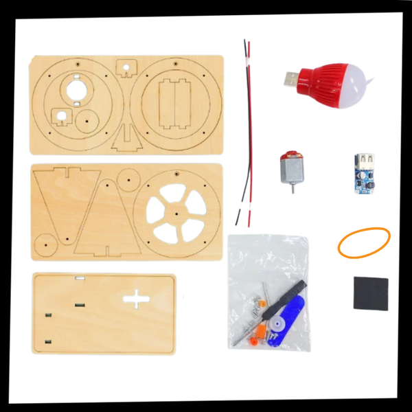 Wooden STEM Construction Kit for Kids Learn by Assembling Ten Models