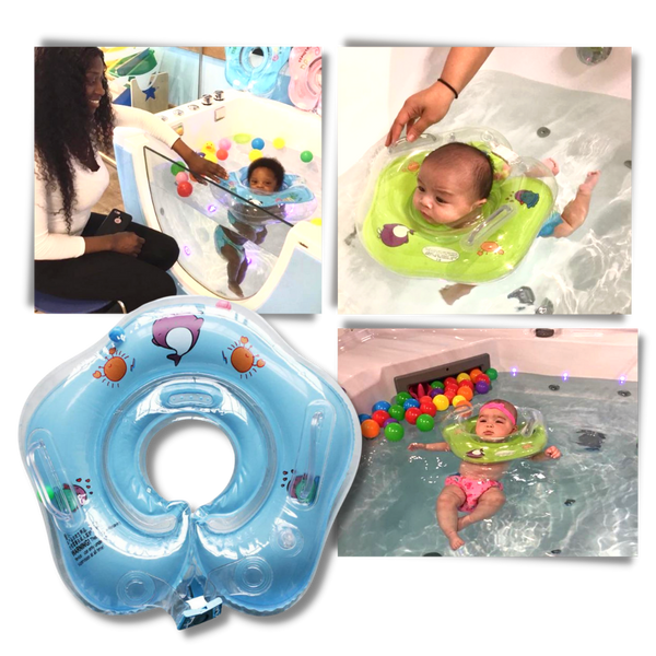 Infant Floating Neck Float With Airbags Leakproof Design And Grip Handles