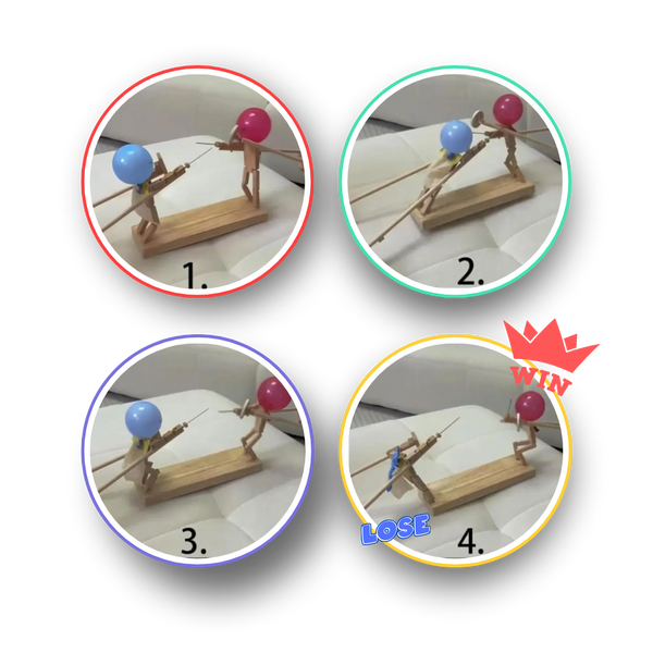 Bamboo Balloon Fencing Game Promotes Active Family Play