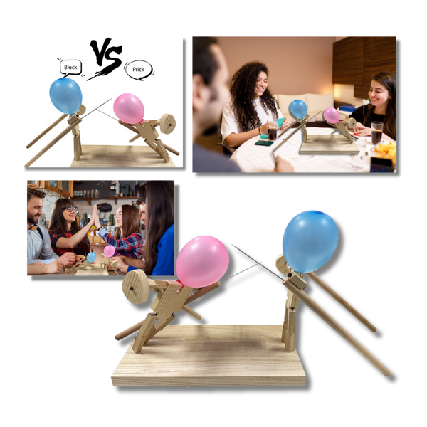 Bamboo Balloon Fencing Game Promotes Active Family Play