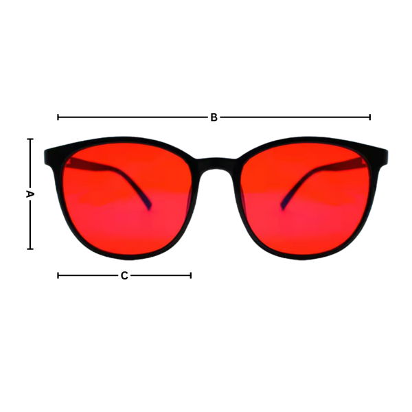 Red Lens Blue Light Blocking Glasses For Sleep And Focus