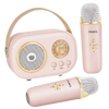 Kids Bluetooth Mini Karaoke System With Dual Microphones And Effects