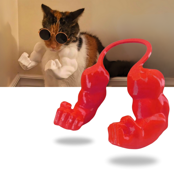 Kitty Muscle Arm Cosplay Prop Lightweight 3D Printed Accessory