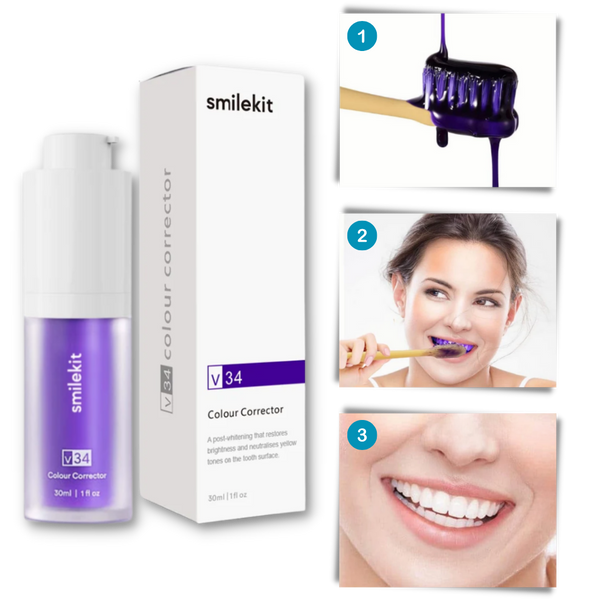 Purple Brightening Toothpaste With Instant Stain Concealment