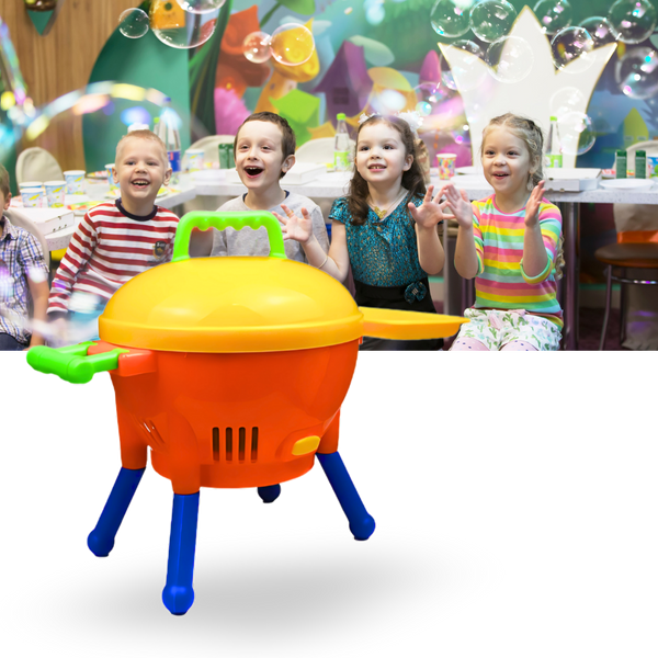 Bubble Barbecue Grilling Toy With Automatic Bubble Blower For Outdoor Play