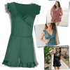Swim Romper With Built In Bra And Tummy Control And Water Resistant