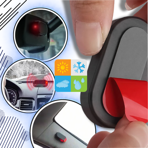 Car Solar Alarm Light With Infrared Sensor For Theft Deterrence