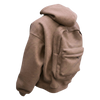 Premium Utility Hoodie With Integrated Backpack Panel For Hands Free Carry