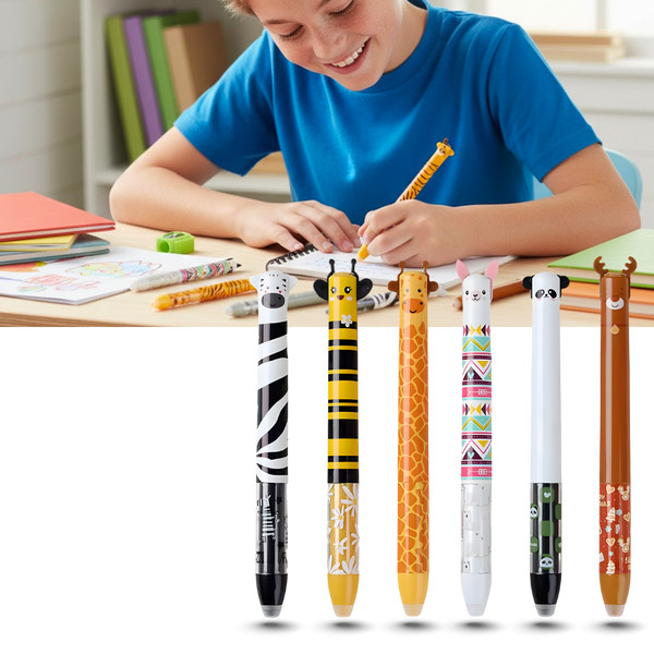 Thermo Erasable Pens For Kids With Cute Designs And Smooth Writing