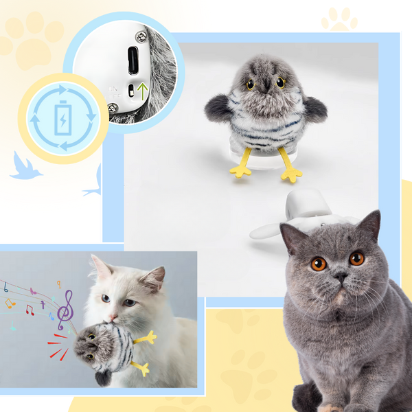 Cat Lifelike Interactive Bird Toy Keeps Indoor Cats Active